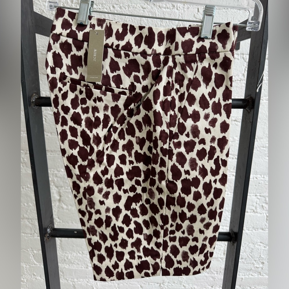 NWT J Crew animal print shorts, size 4